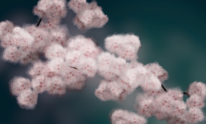 Frühling in Simulacrum X, 2021, Giclee-Druck, 90 x 150 cm