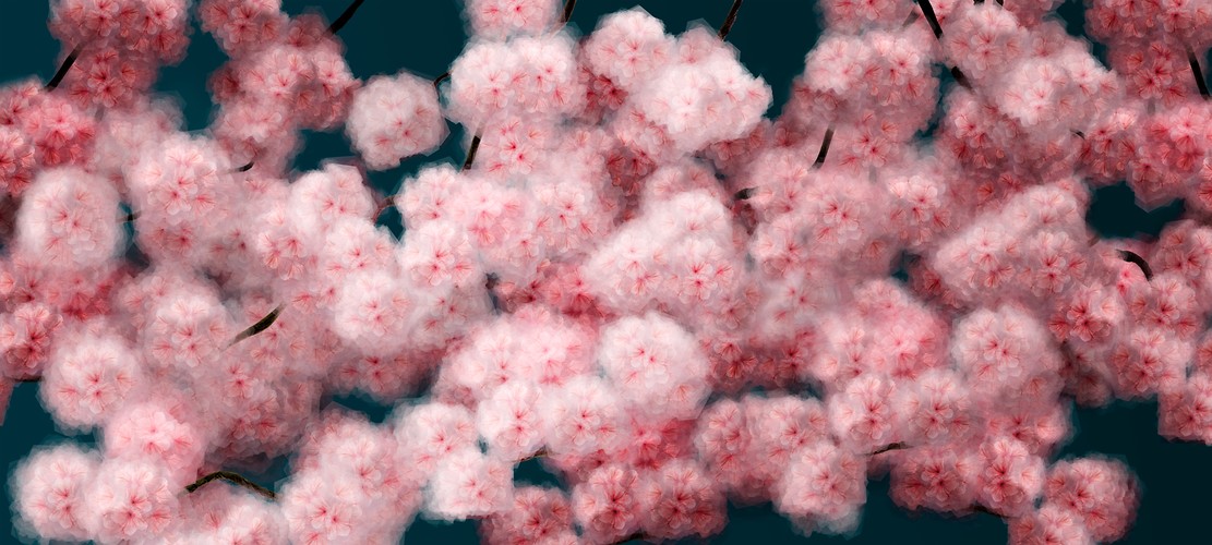 Frühling in Simulacrum I, 2016, Giclee-Druck, 110 x 243 cm