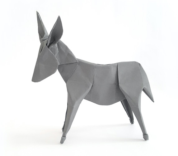 Origami-Esel, 2020 (©Margarete Schrüfer)