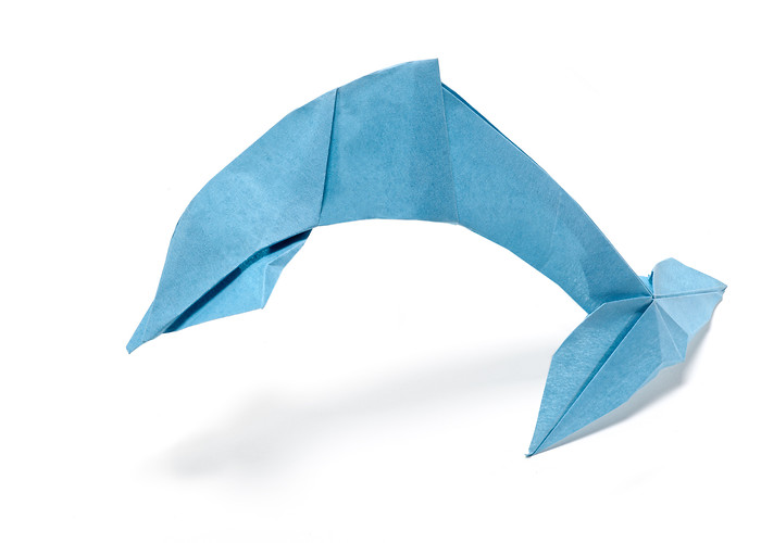 Origami-Delfin, 2019 (©Margarete Schrüfer)
